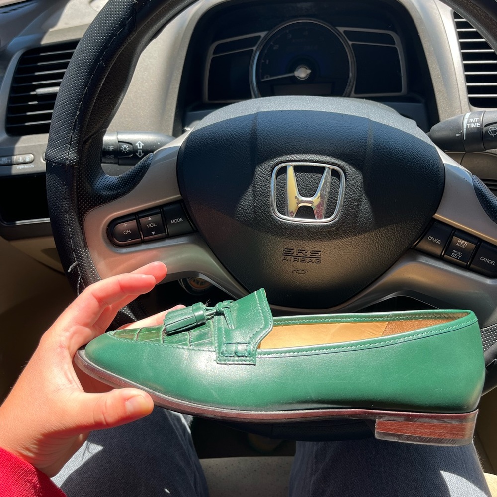 green loafers!!!